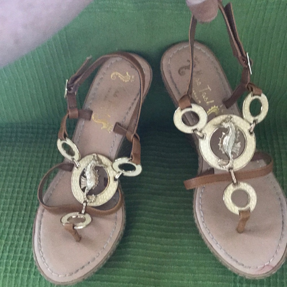 Platform seahorse sandals. Limited edition